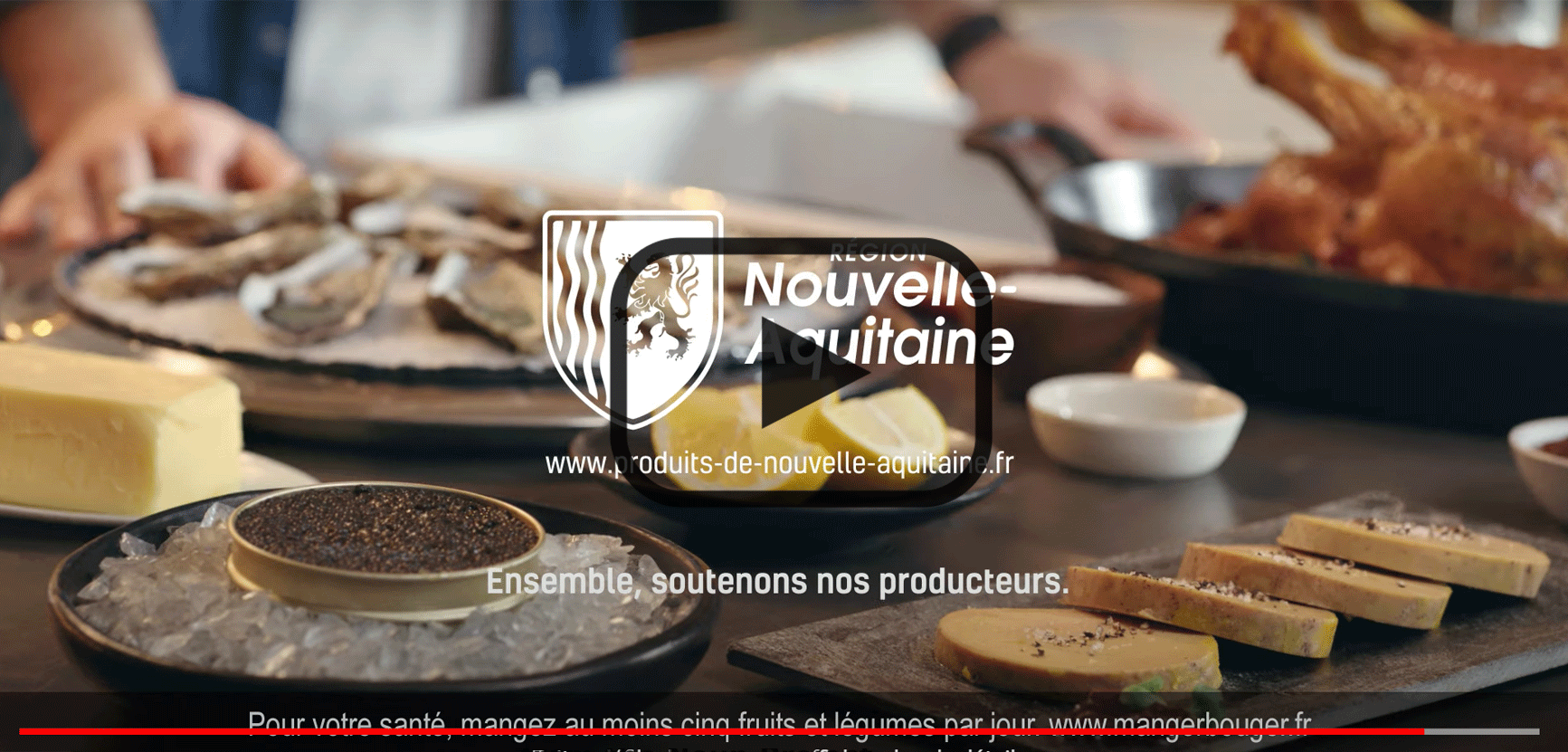 Spot TV "prenez le large avec les produits de Nouvelle-Aquitaine et faites-vous plaisir !"