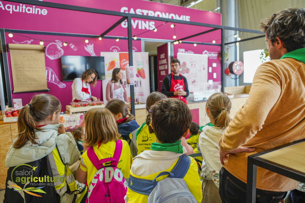 Salon agriculture Nouvelle Aquitaine enfants ecoles visite