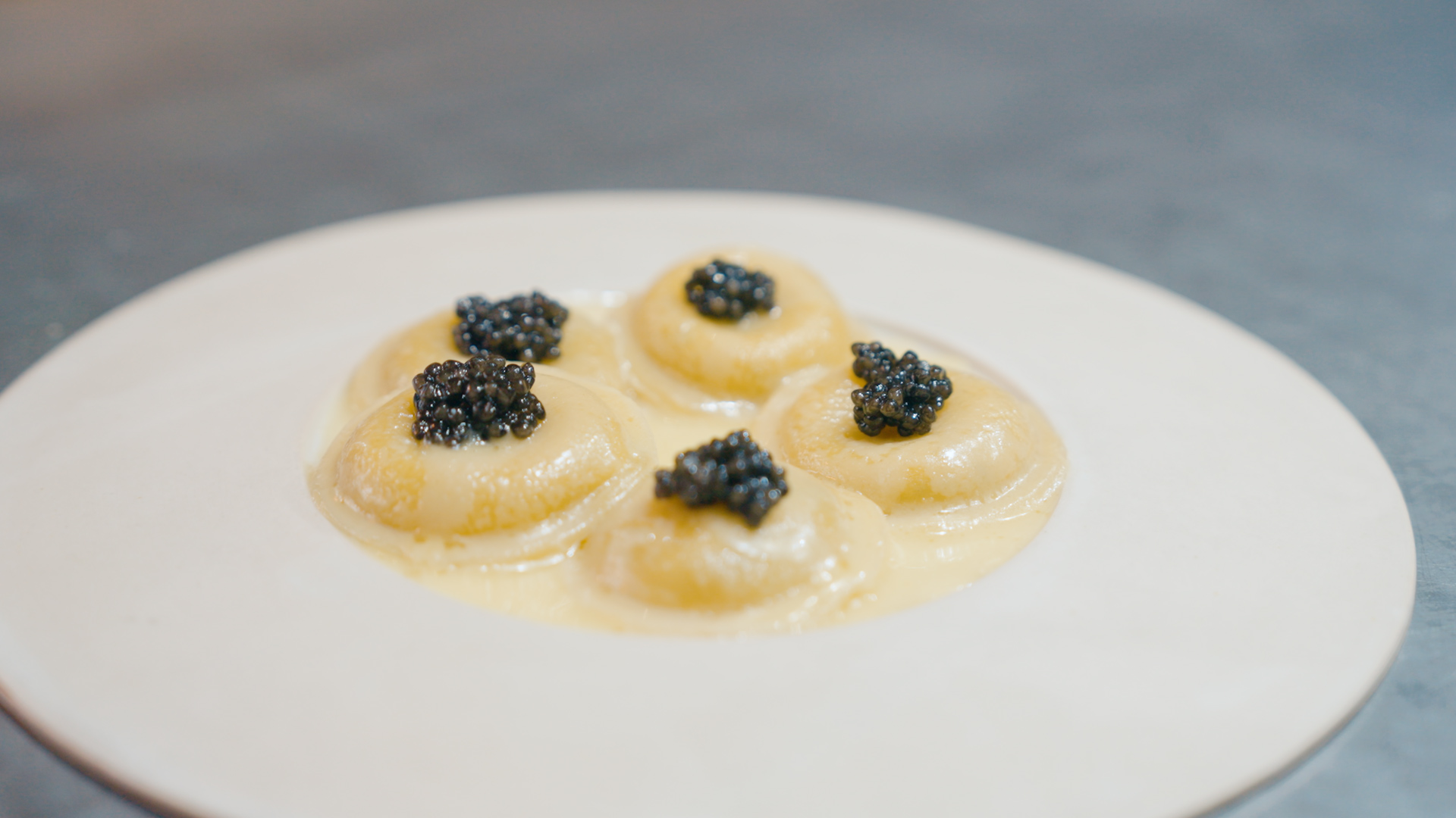 Ravioles d’Ossau-Iraty AOP et Caviar d’Aquitaine IGP