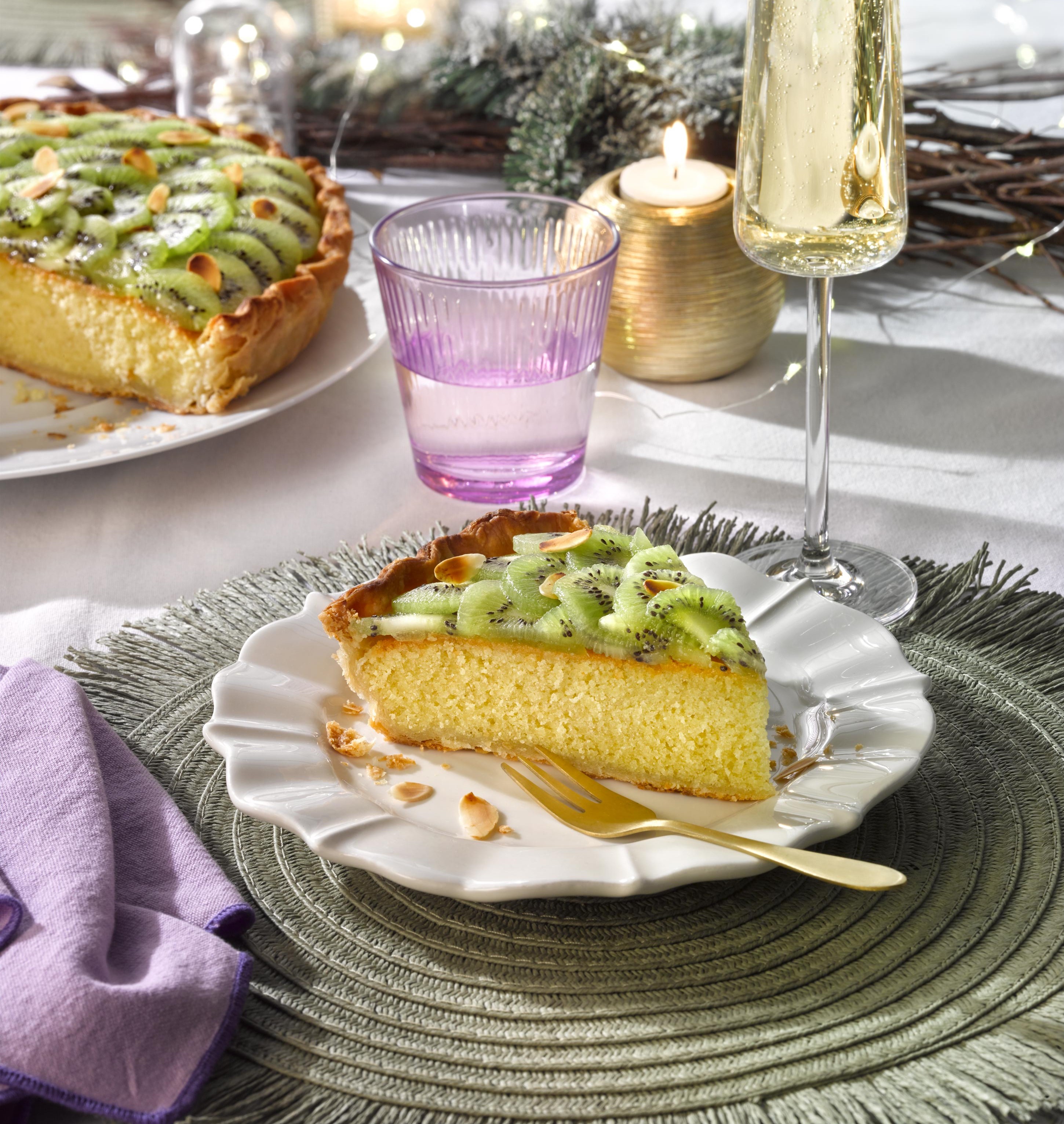 Tarte amandine au Kiwi de l’Adour