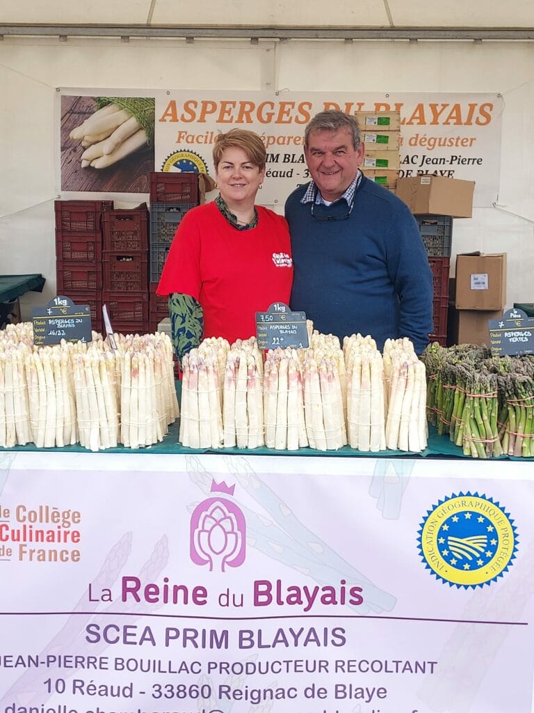 stand marché asperge du blayais igp