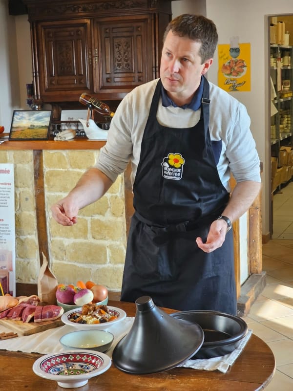 Damien Dutreuilh recette cuisine Tajine au canard